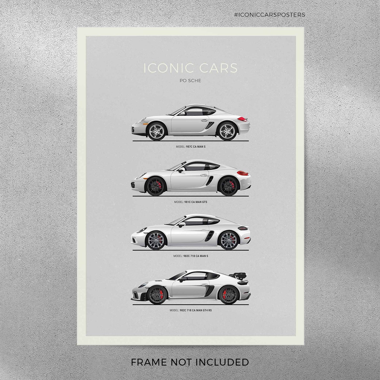 Porsche Cayman Evolution Poster (Unframed)