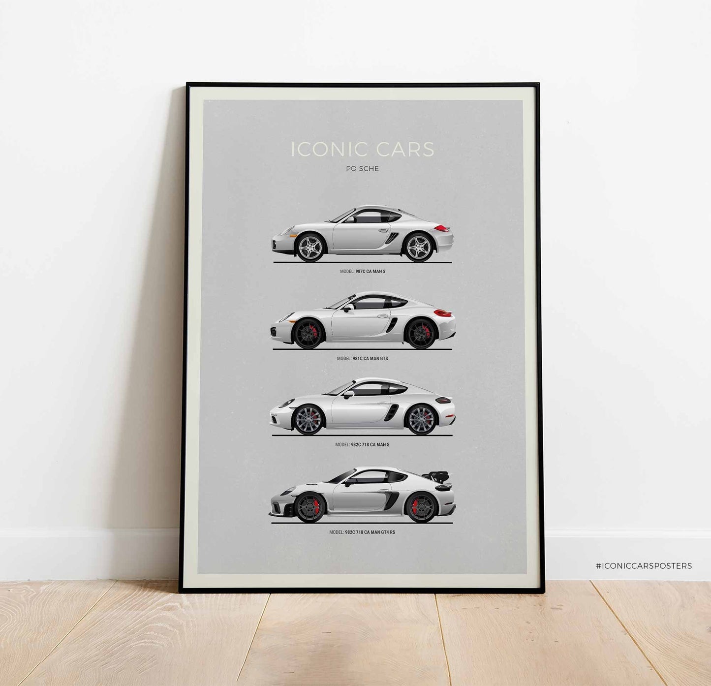 Porsche Cayman Evolution Poster (Unframed)