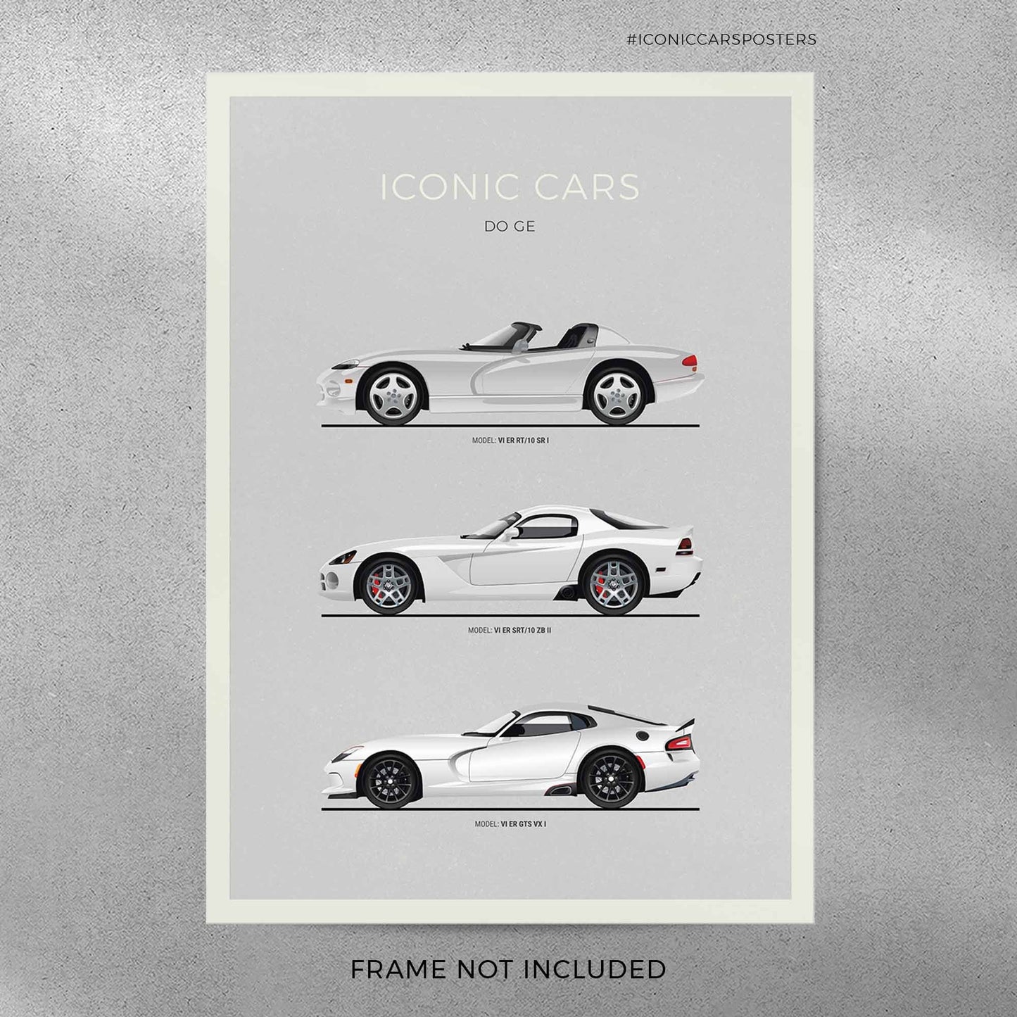 Dodge Viper Evolution Poster (Unframed)