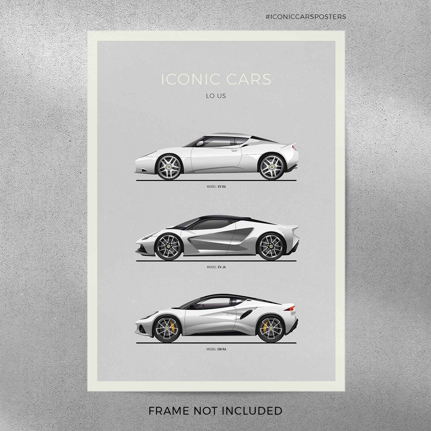 Lotus Car Evolution Poster (Unframed)