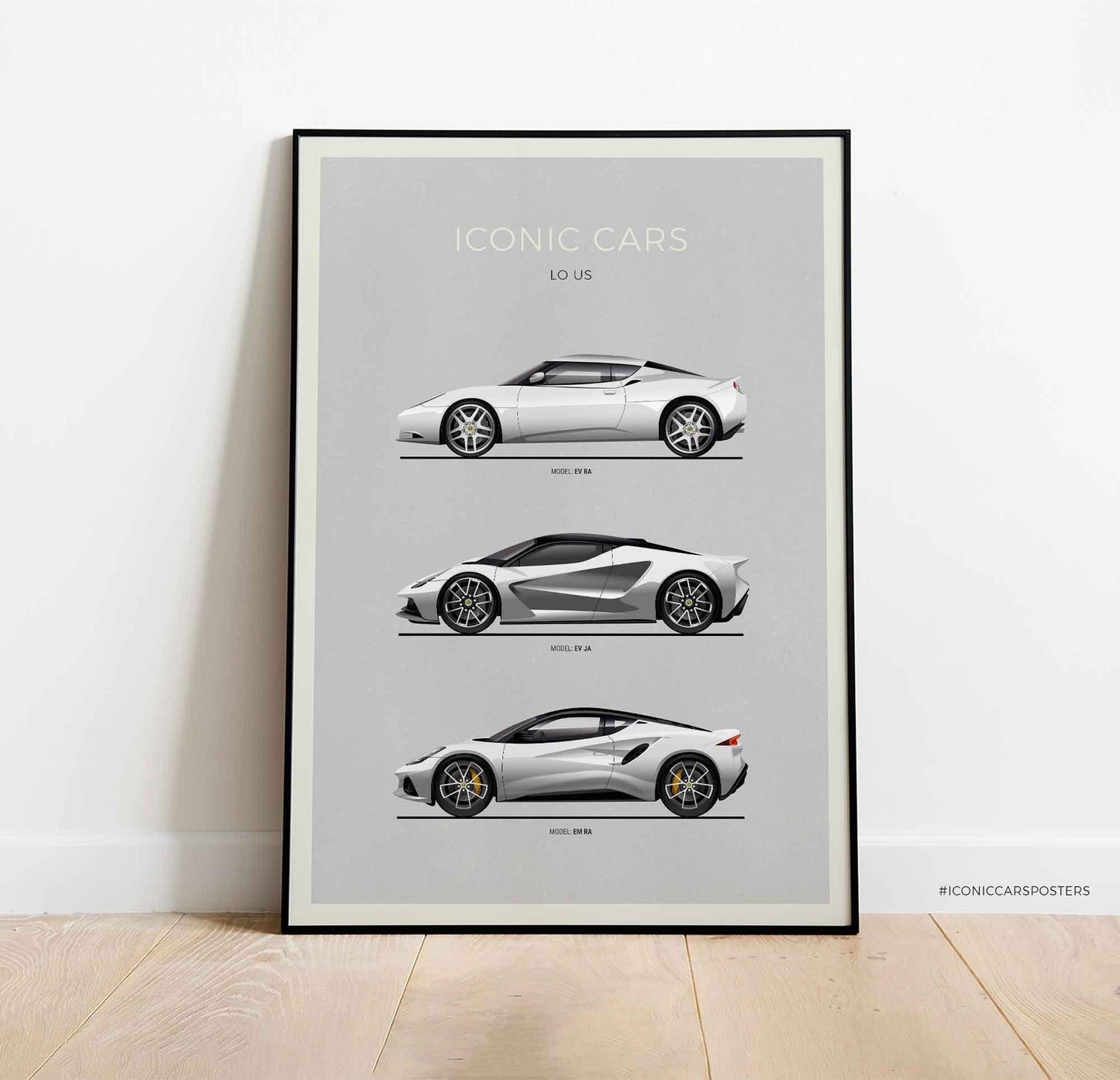 Lotus Car Evolution Poster (Unframed)