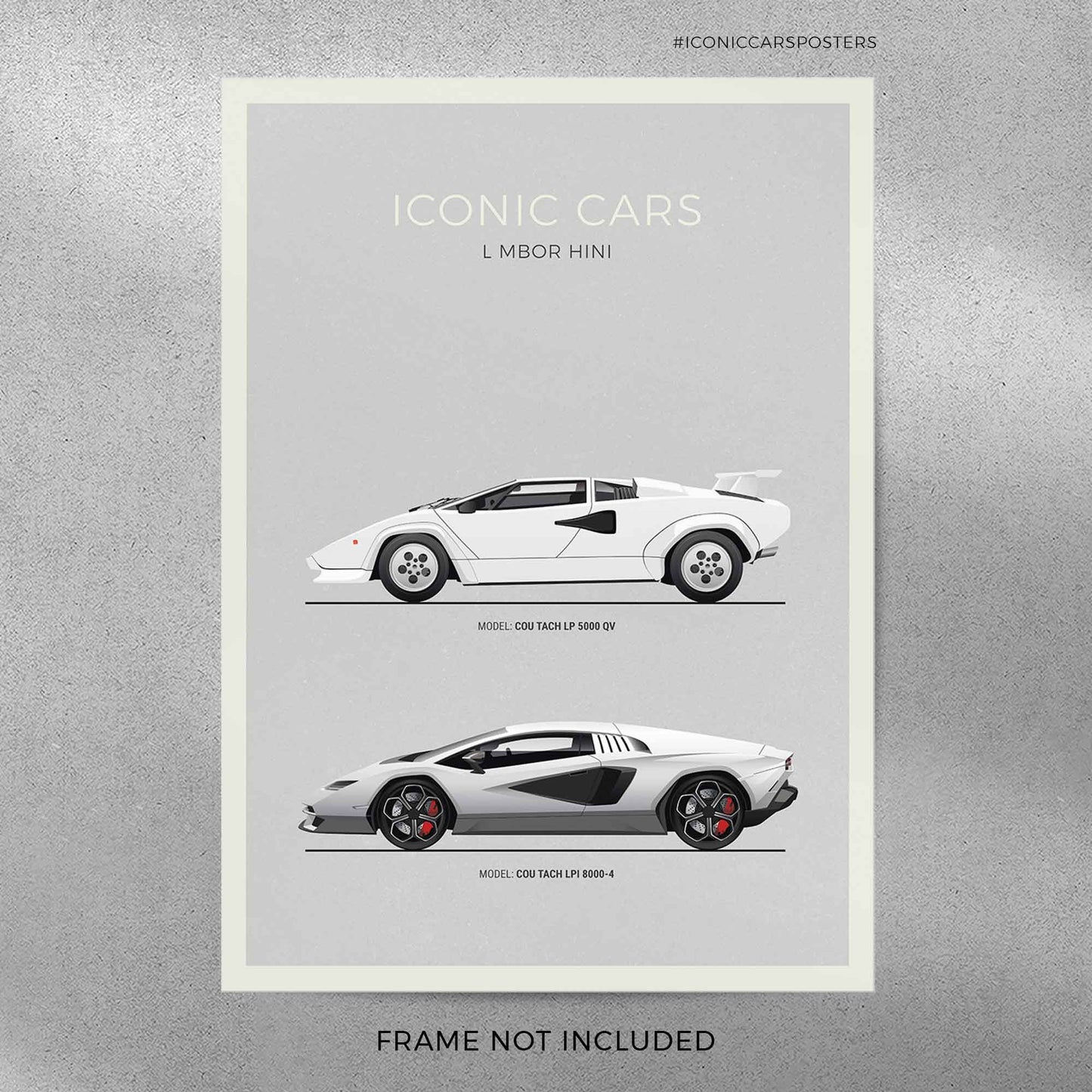 Lamborghini Countach Evolution Poster (Unframed)