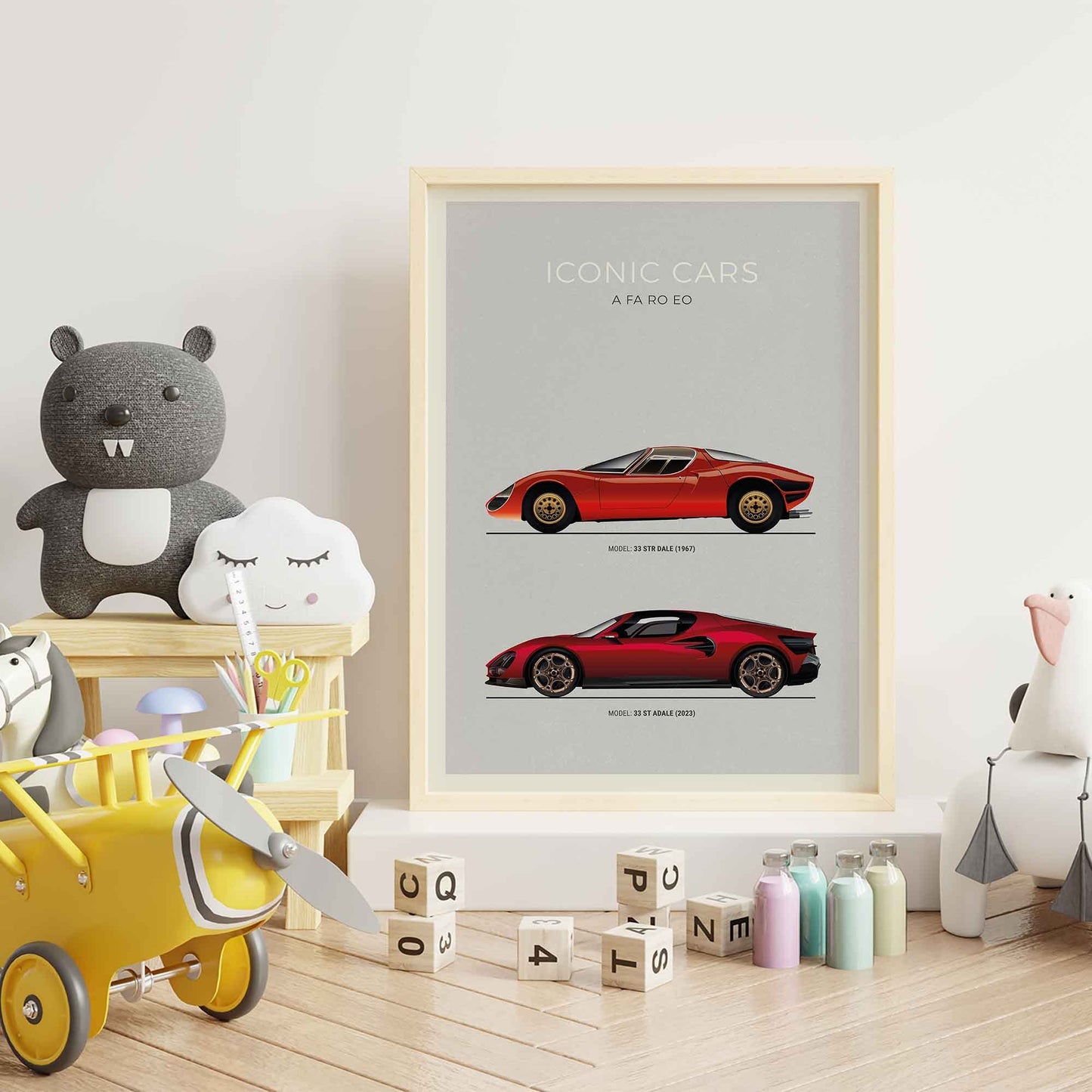 Alfa Romeo 33 Stradale Evolution Poster (Unframed)