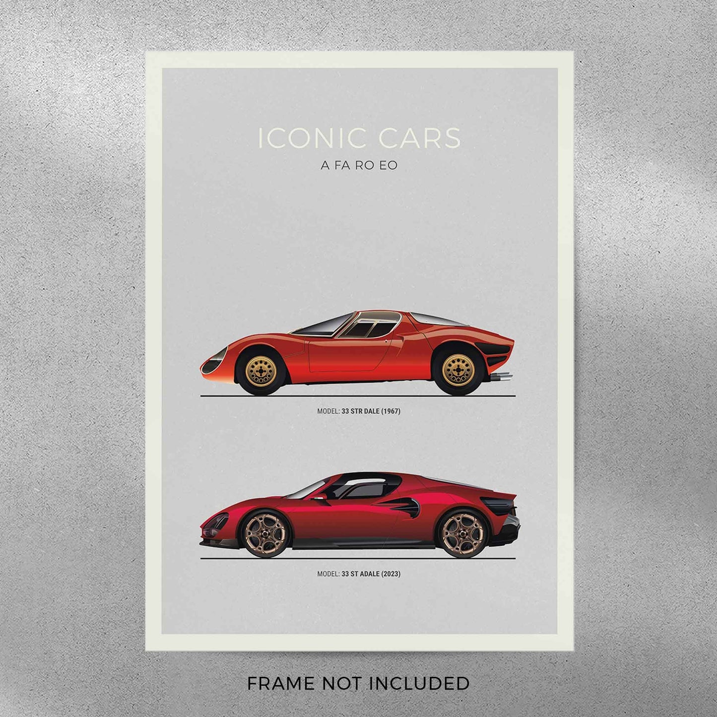 Alfa Romeo 33 Stradale Evolution Poster (Unframed)