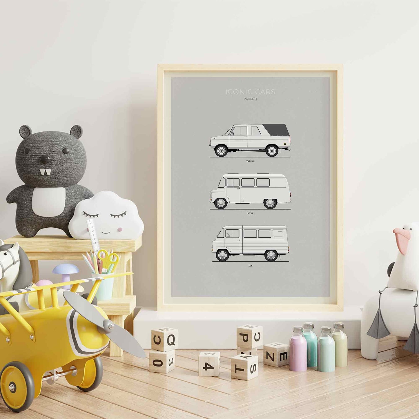 Polish Cars From PRL Poster (Unframed)