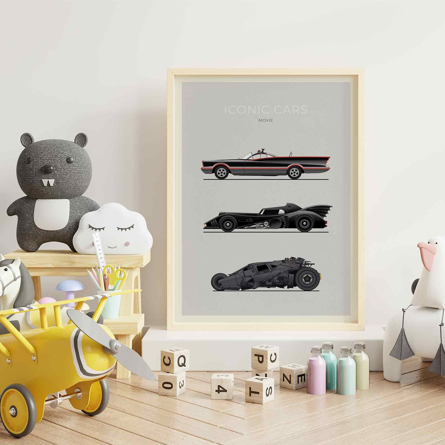 Movie Cars Poster (Unframed)