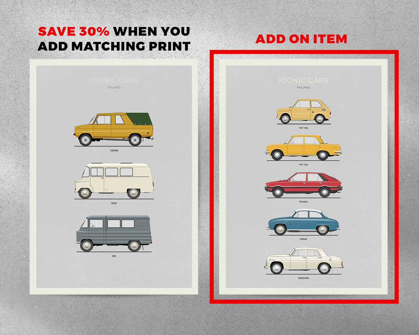 Polish Cars Poster (Unframed)