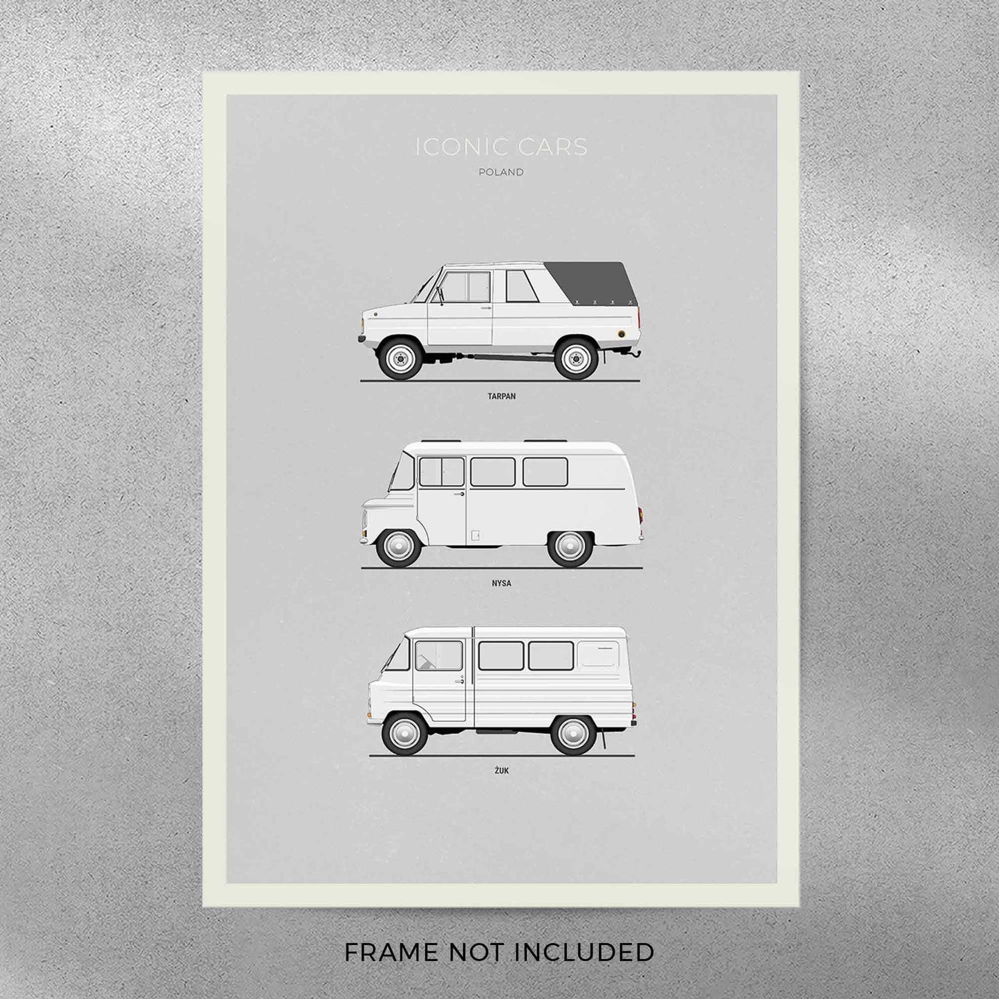 Polish Cars From PRL Poster (Unframed)