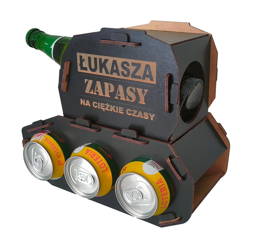 Czołg Na Piwo z Grawerem – Prezent Dla Faceta