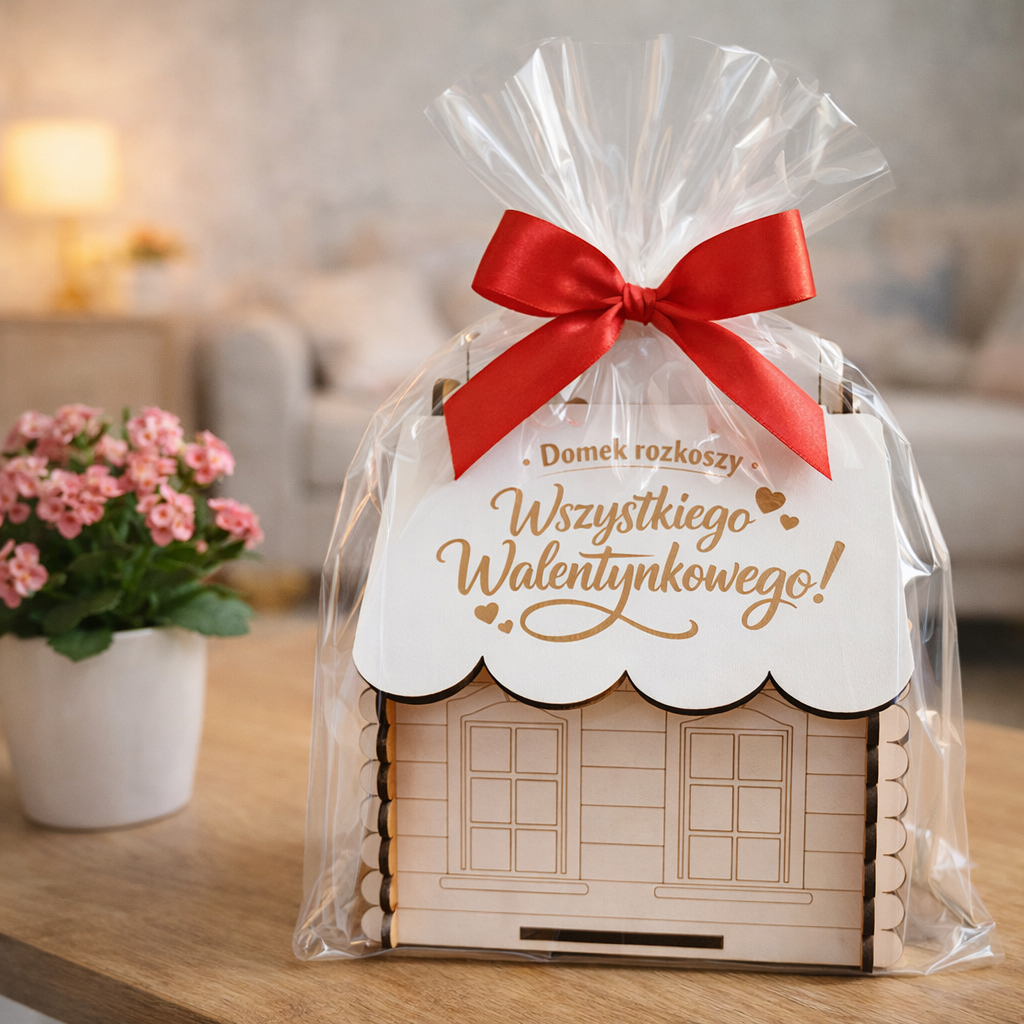 Prezent na Walentynki - Domek Rozkoszy, Pudełko na Słodycze i Inne Gadżety