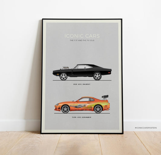 Fast and Furious Car Poster (Unframed)