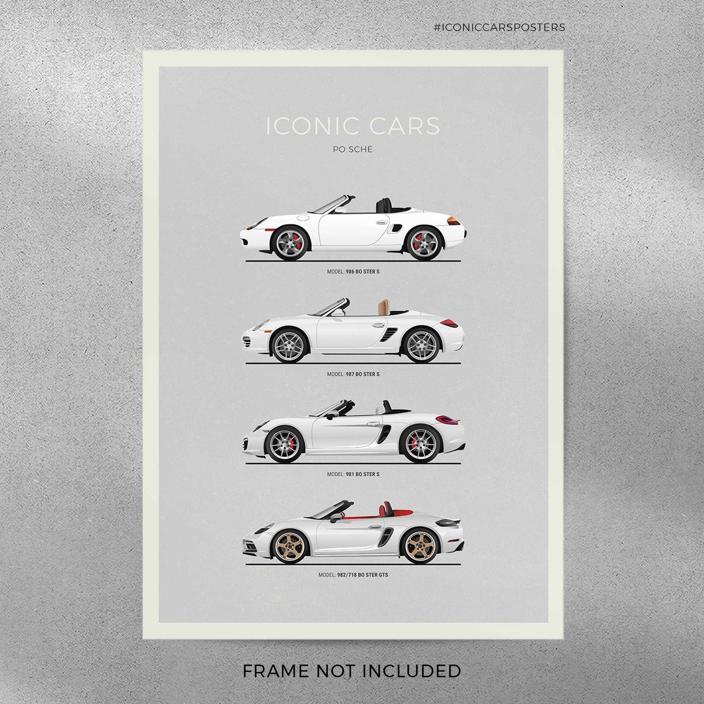 Porsche Boxster Evolution Poster (Unframed)