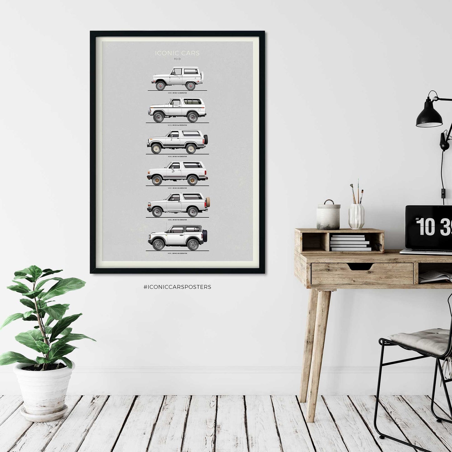Ford Bronco Generations Print (Unframed)