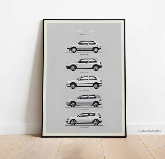 VW Golf GTi Evolution Print (Unframed)