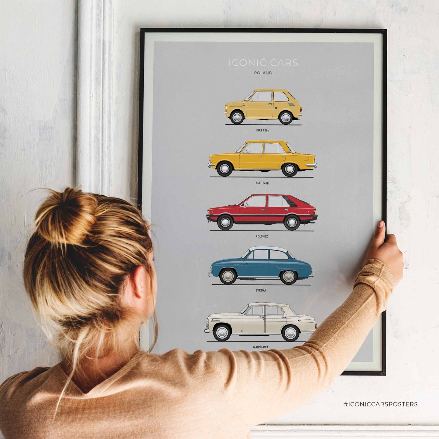 Iconic Polish Cars Poster (Unframed)