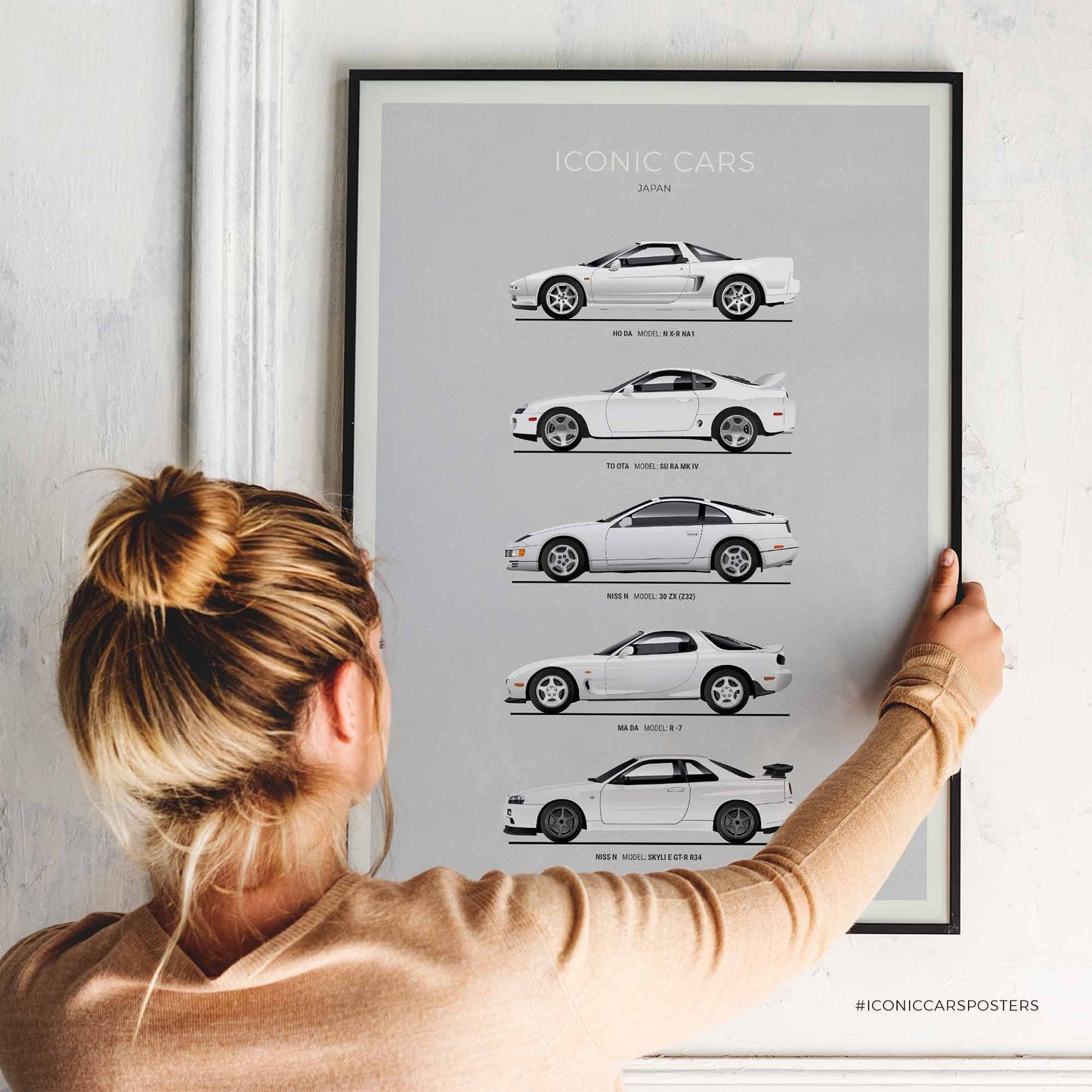 Japanese Cars Poster (Unframed)
