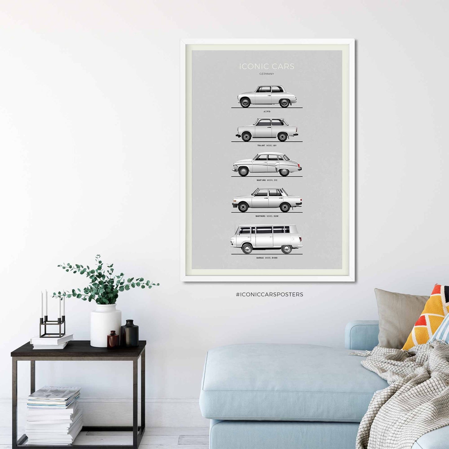 Iconic East German Cars Poster (Unframed)