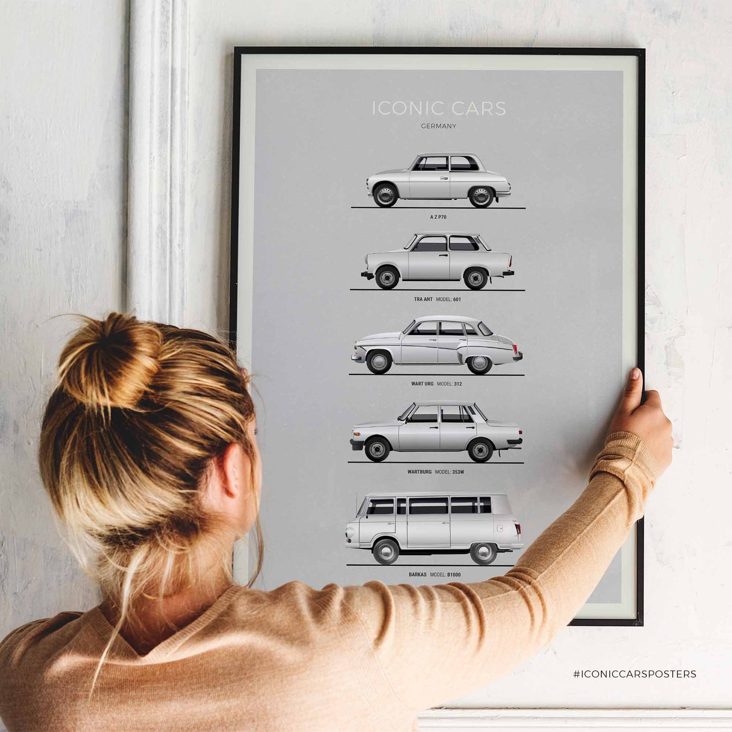 Iconic East German Cars Poster (Unframed)