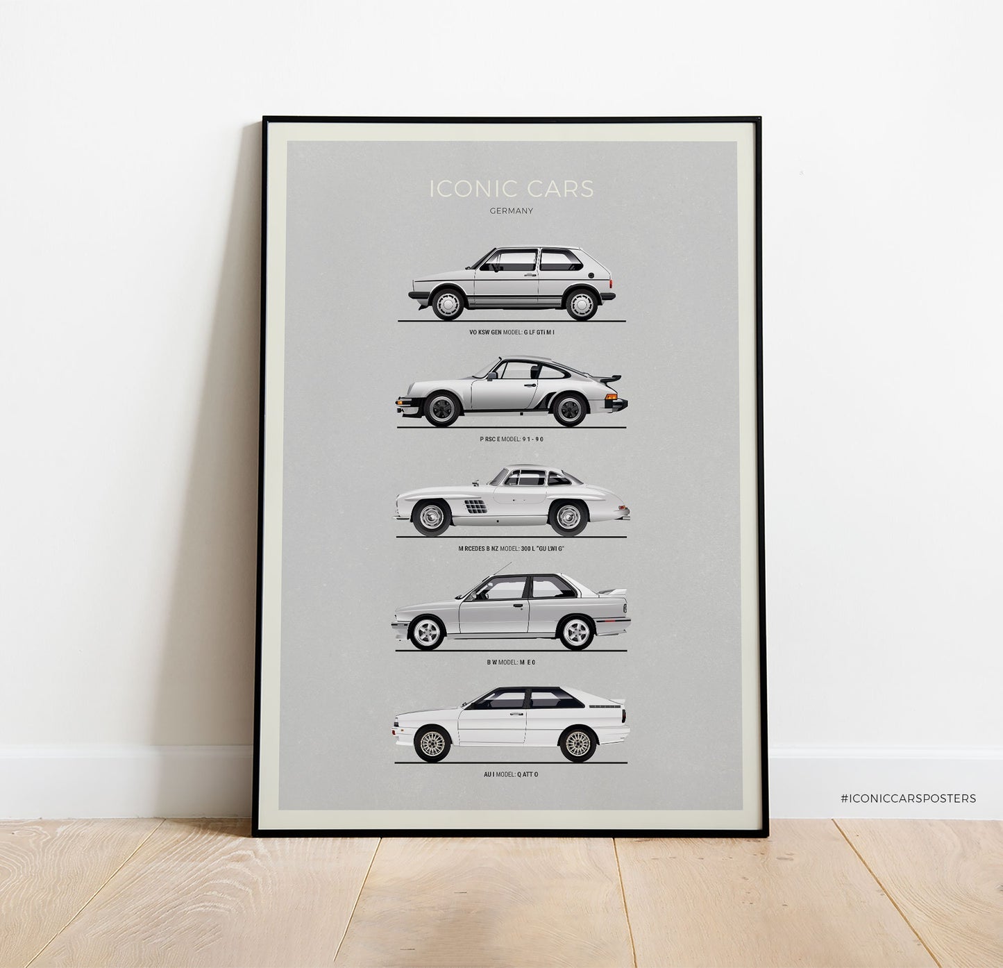 Iconic German Car Print (Unframed)