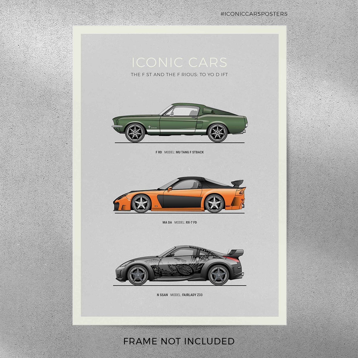Fast and Furious Tokyo Drift Car Poster (Unframed)