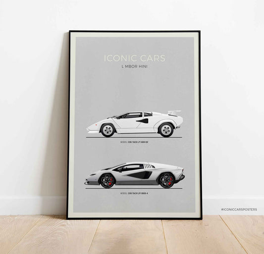 Lamborghini Countach Evolution Poster (Unframed)