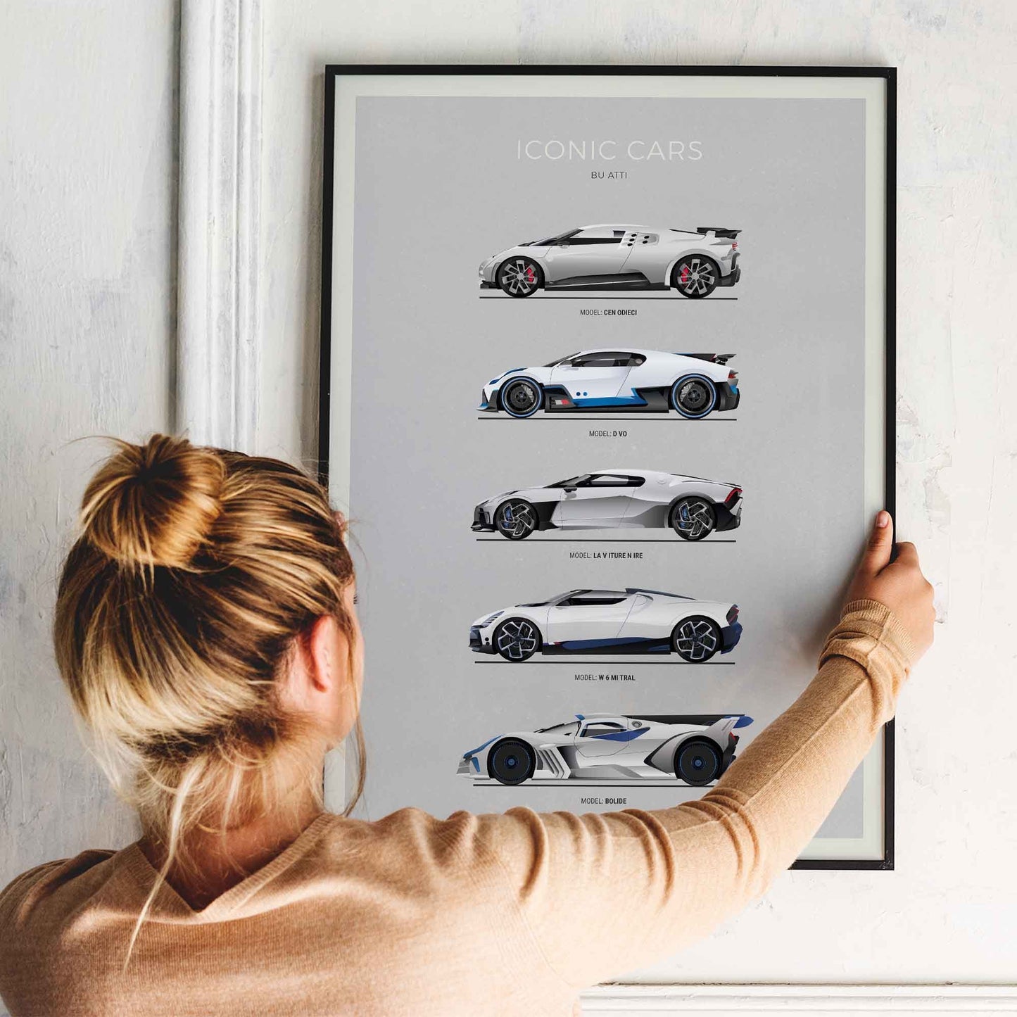 Bugatti Car Poster (Unframed)