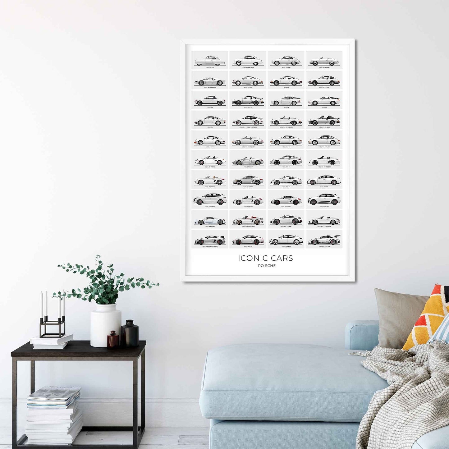 Porsche Evolution History Poster (Unframed)