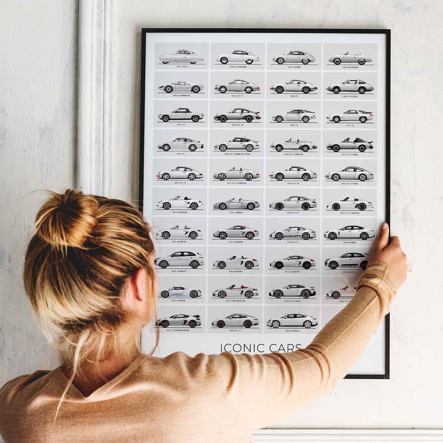 Porsche Evolution History Poster (Unframed)