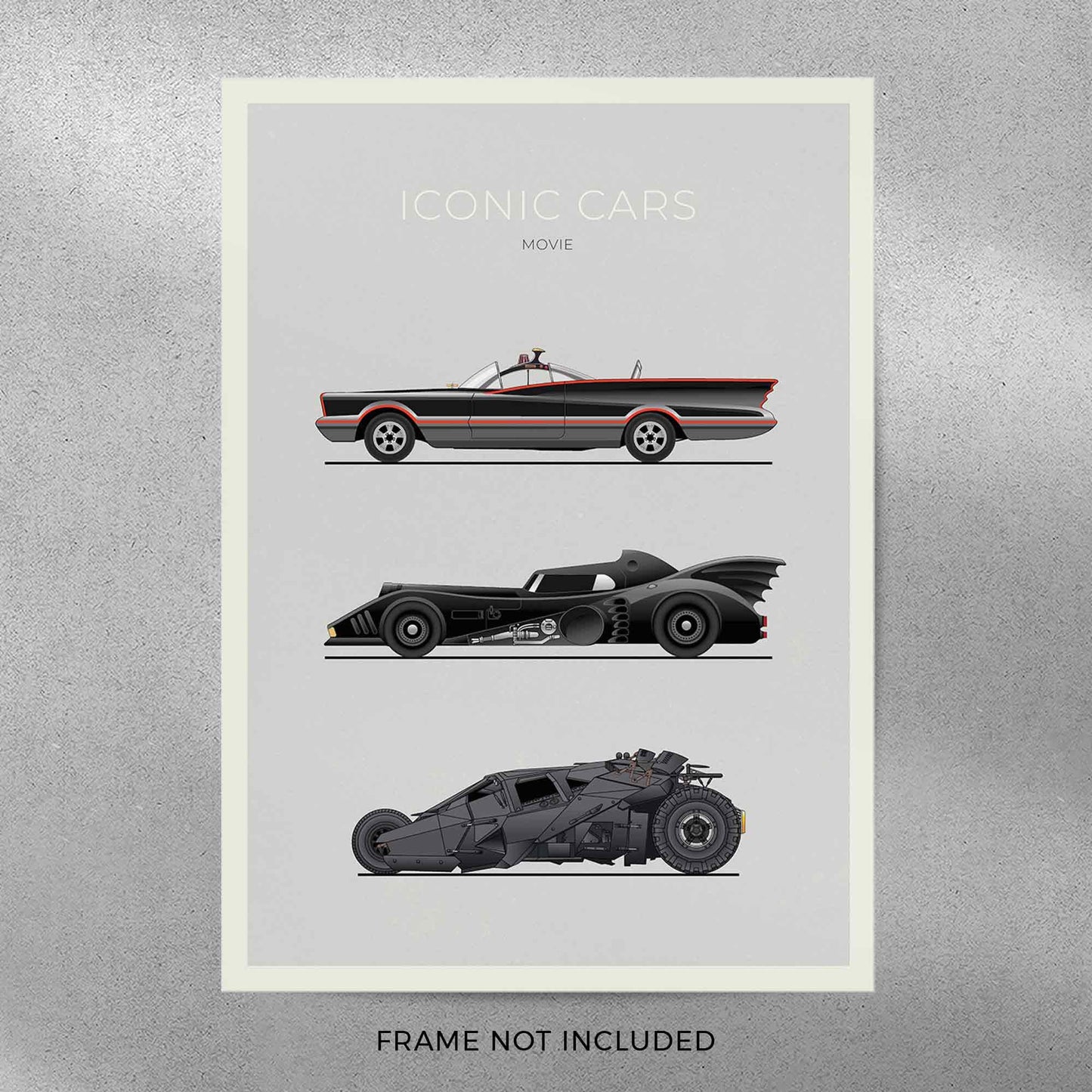 Movie Cars Poster (Unframed)
