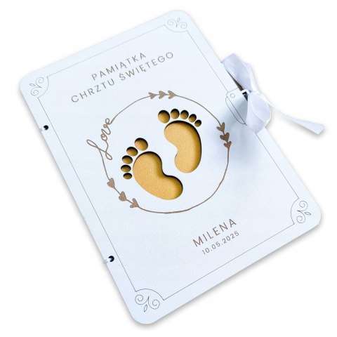 Kartka na Chrzest, Pamiątka Chrztu Świętego Prezent Personalizowany
