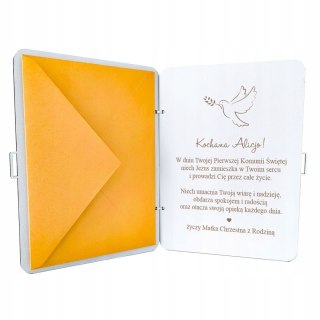 Kartka na KOMUNIĘ ŚWIĘTĄ, Pamiątka Komunii Świętej, Prezent Personalizowany