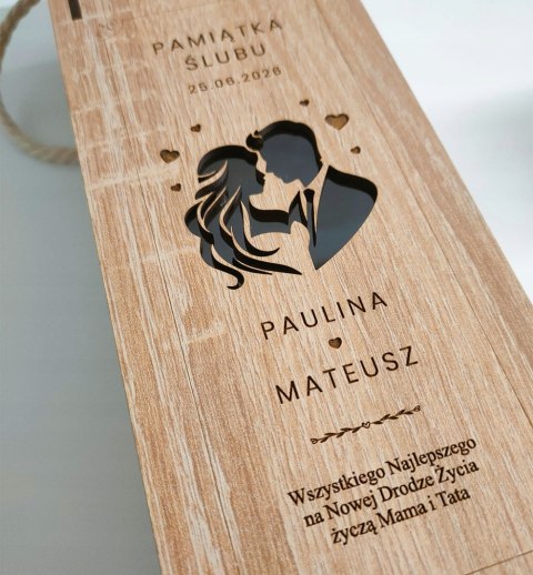 Prezent Na Wesele, Personalizowane Opakowanie Na Alkohol, Pamiątka Ślubu
