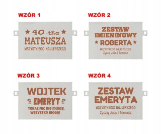 Prezent dla Emeryta, Fotel Bujany z Kieliszkam i Grawerem, Personalizowany