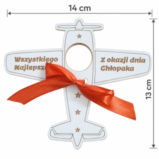 Słodki Samolot Prezent na Dzień Chłopca do Szkoły, Przedszkola,