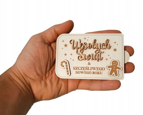 Pudełko Na Pieniądze Kartka PREZENT na Święta